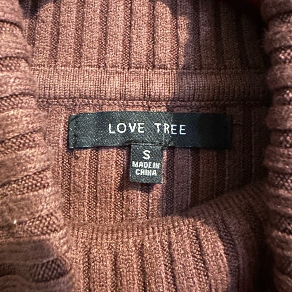 Love Tree Cropped Ribbed Sweater - Picture 2 of 2